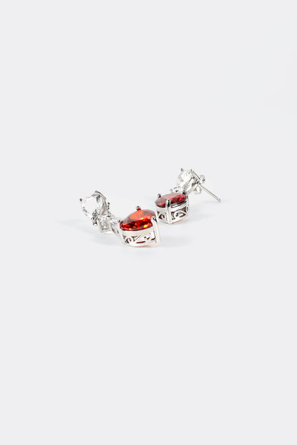 Pendientes colgantes con decoración de diamantes de imitación 