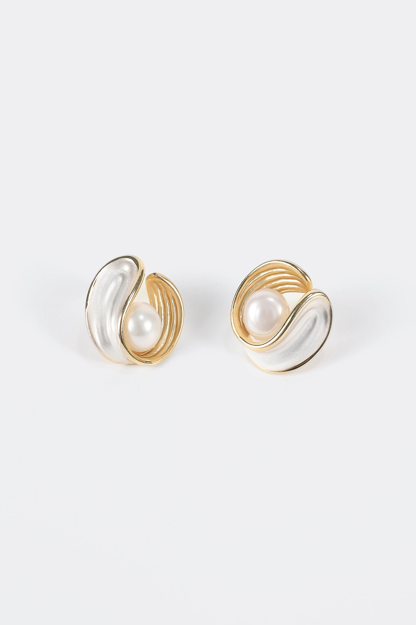 Faux Pearls Stud Earrings