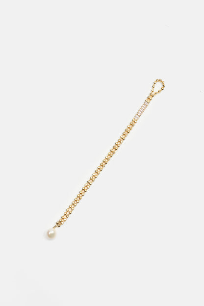 Pulsera de cuentas de perlas falsas 