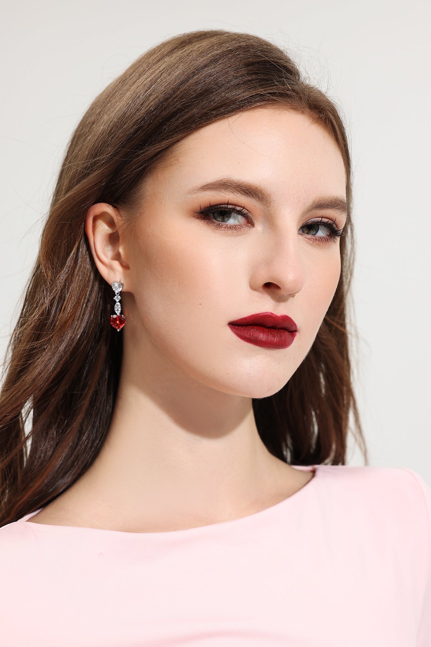 Pendientes colgantes con decoración de diamantes de imitación 