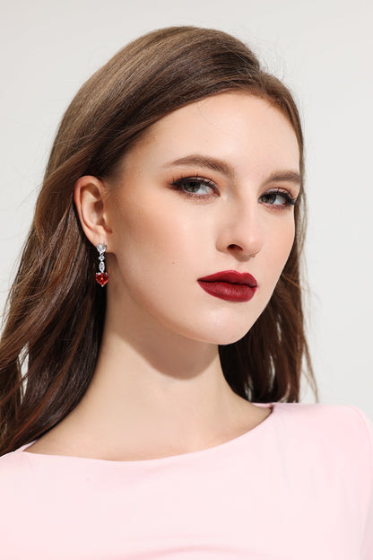 Pendientes colgantes con decoración de diamantes de imitación 