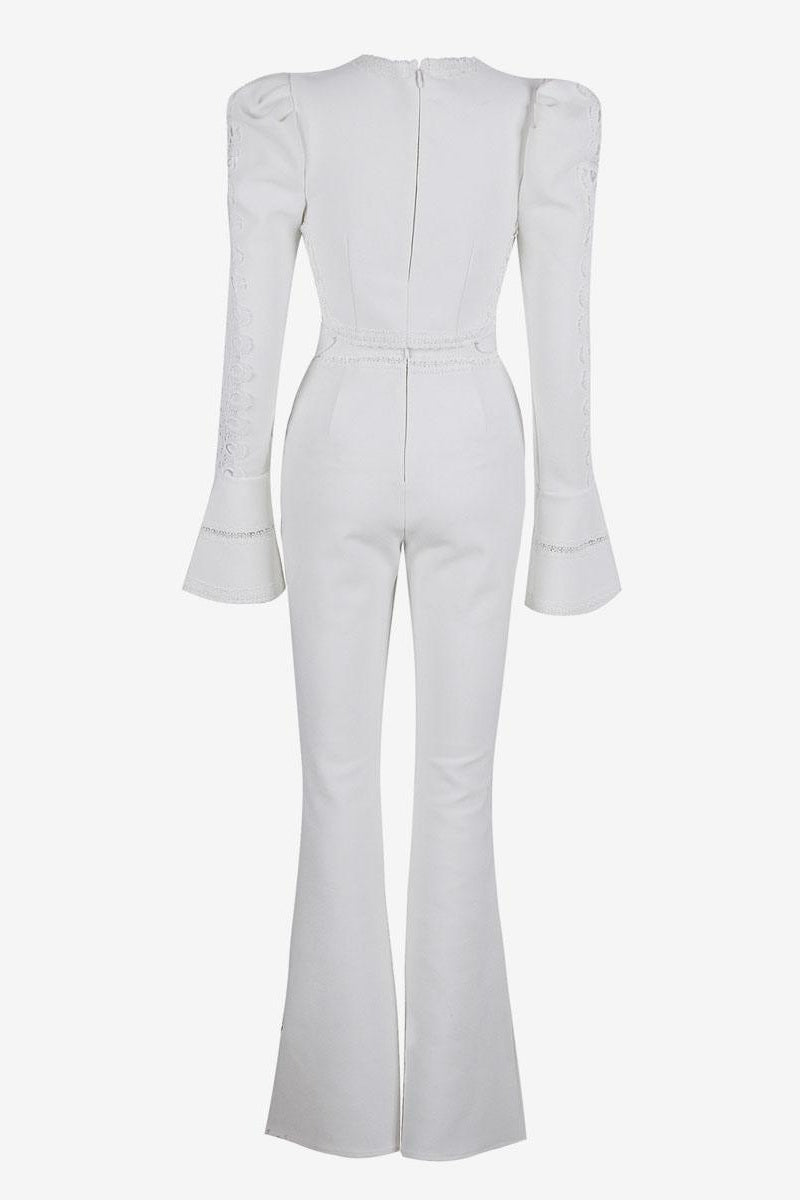Conjunto de pantalones acampanados con aberturas Victoria 