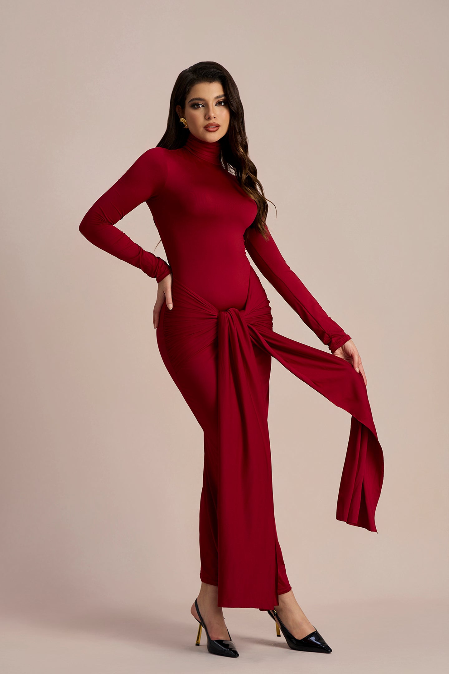 Liz Knotted Strap Maxi Dress