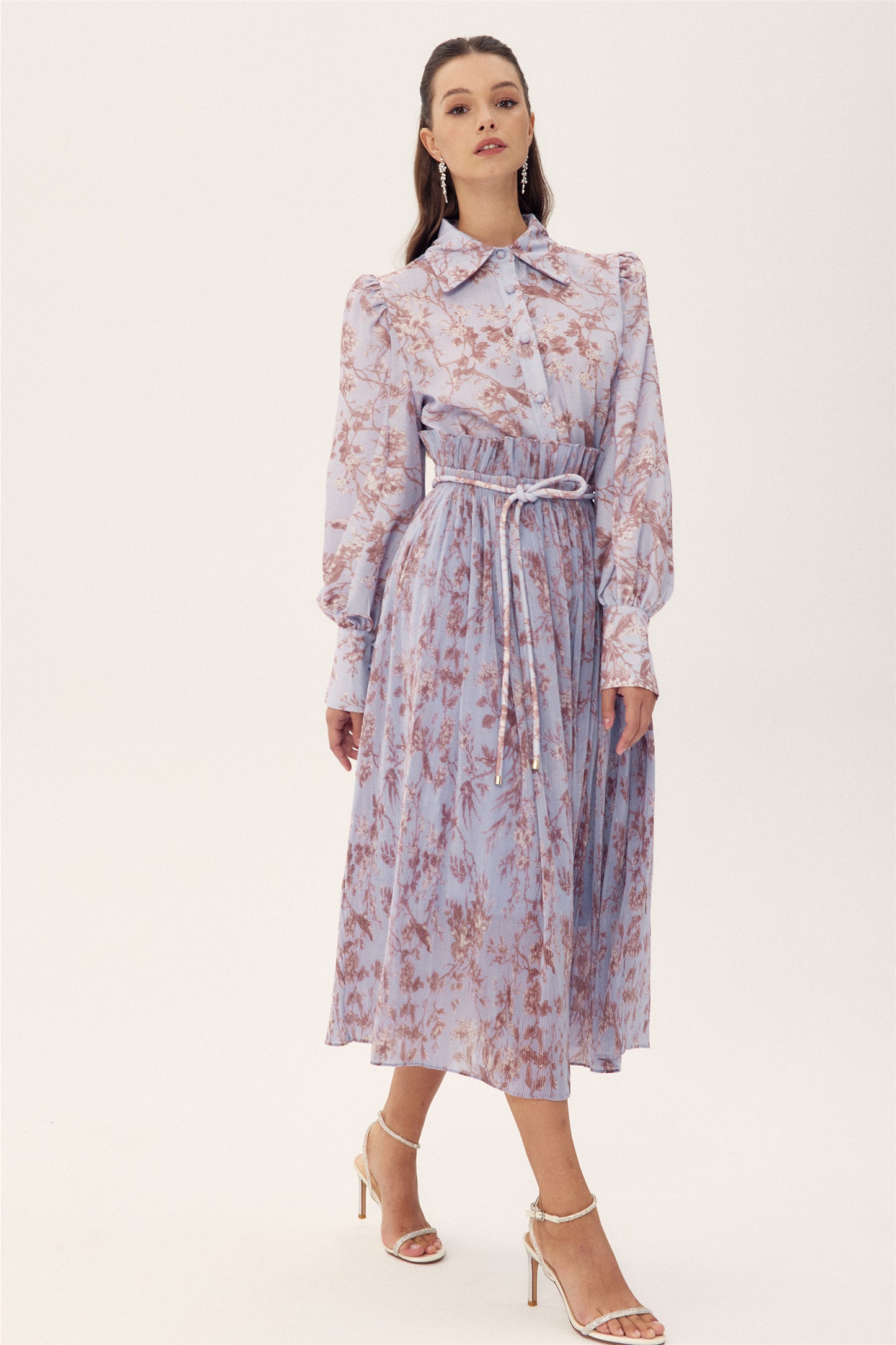 Conjunto de falda plisada con estampado floral Judith 