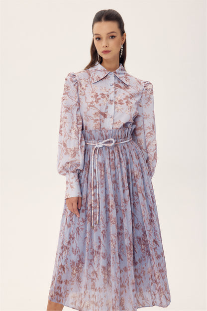 Conjunto de falda plisada con estampado floral Judith 