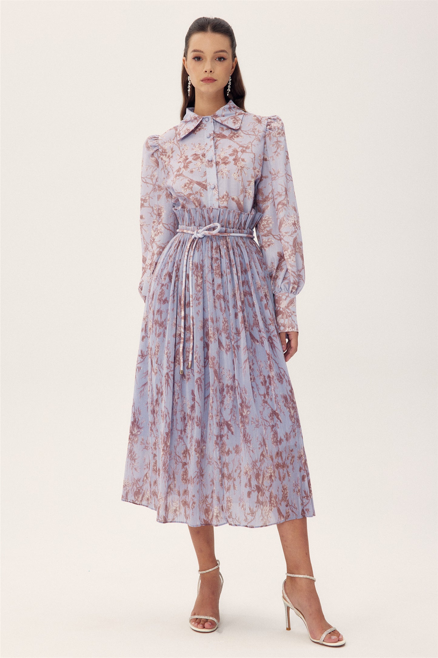 Conjunto de falda plisada con estampado floral Judith 