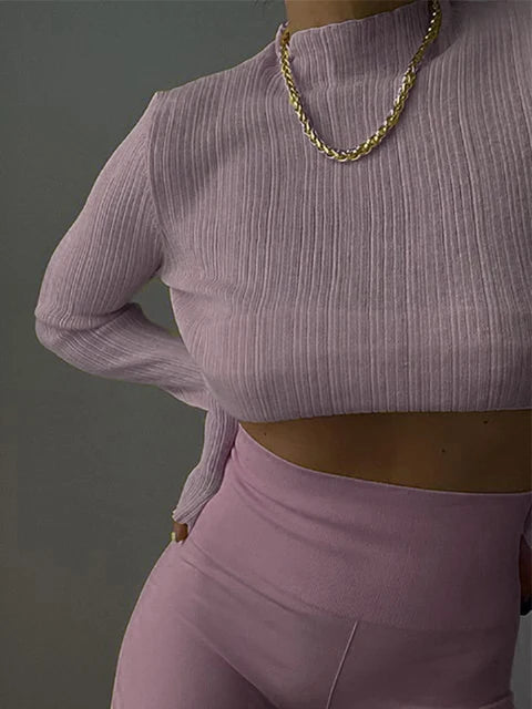 2025 Fall Elegant See Through Long Sleeve Mock Neck Women Tops Fashion Streetwear Sexy T-Shirts Tees Slim Clothes