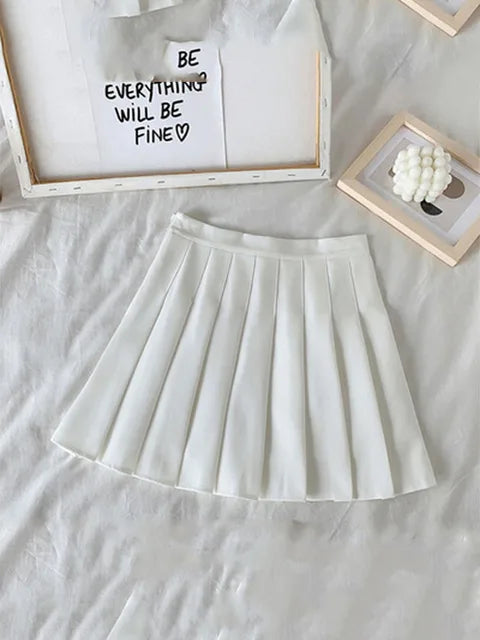 Falda negra de verano para mujer, estilo gótico, de cintura alta, antideslumbrante, plisada, corta, morada, Ulzzang, 2025