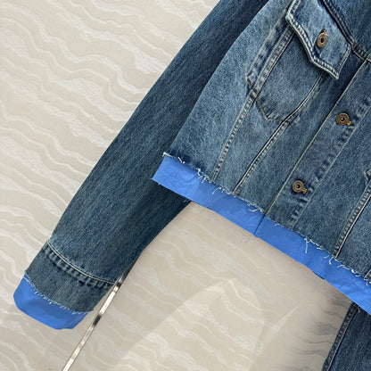 Miumiu Denim Jacket Blue Cotton