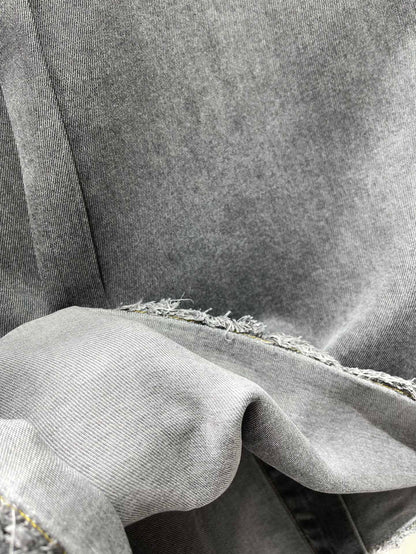 Miu Miu Denim Shirt Smoky Grey Cotton