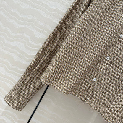 Miu Miu Short Shirt Brown Cotton