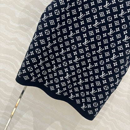 LV 25 T Shirt Black Cotton Cashmere