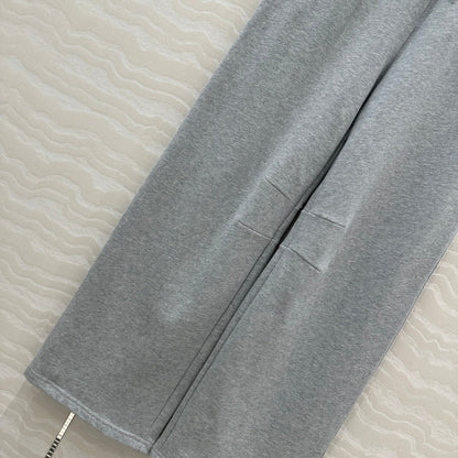 Miu Miu Fake Two-piece Pant Blue Gray Cotton