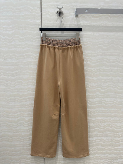 Miu Miu Fake Two-piece Pant Brown Cotton