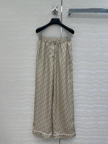 CD Pijama Trouser Beige Silk