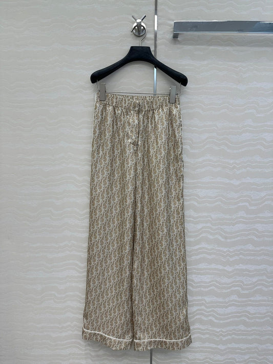 CD Pijama Trouser Beige Silk