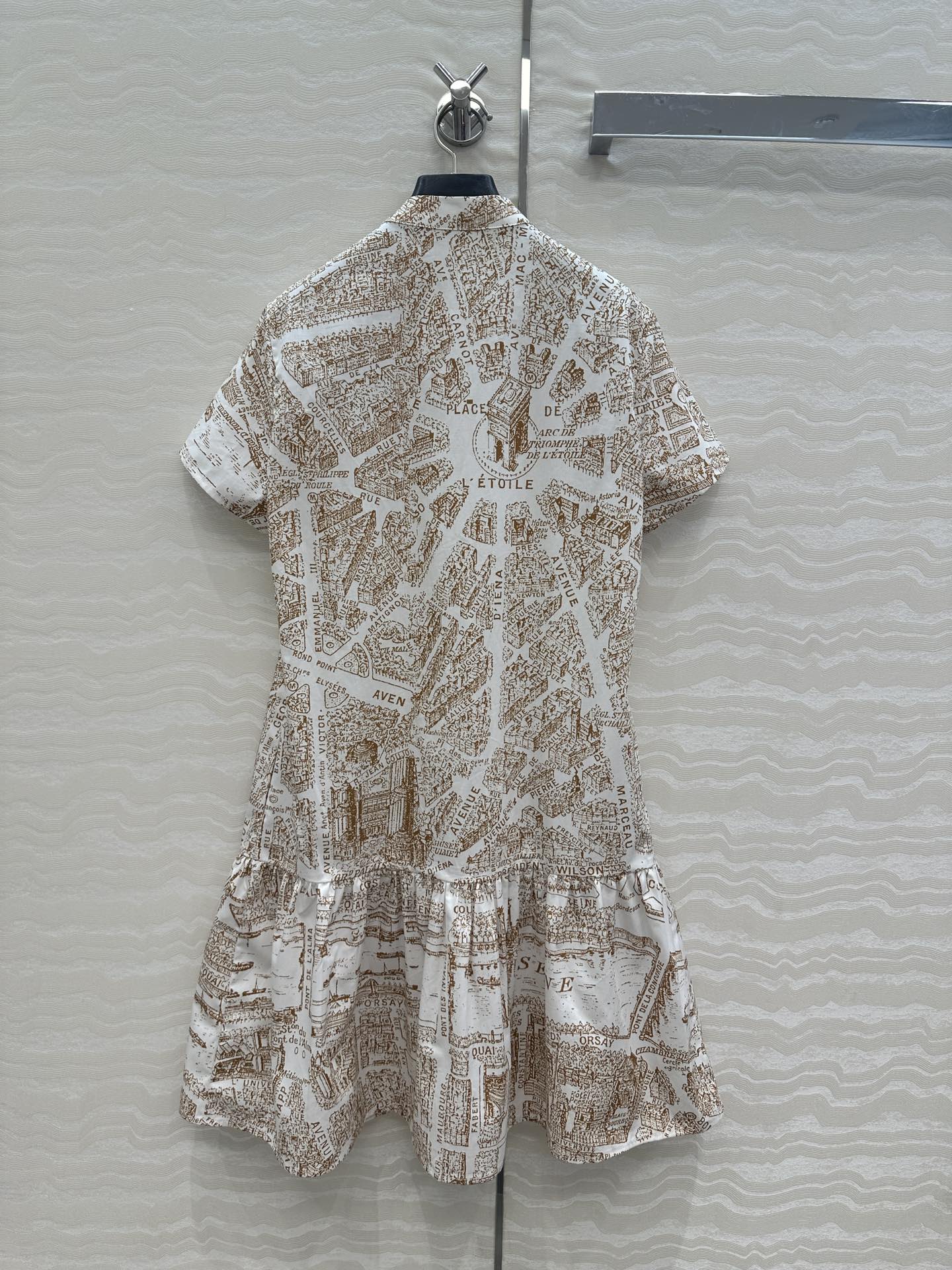 CD Mini Dress Light Brown Cotton
