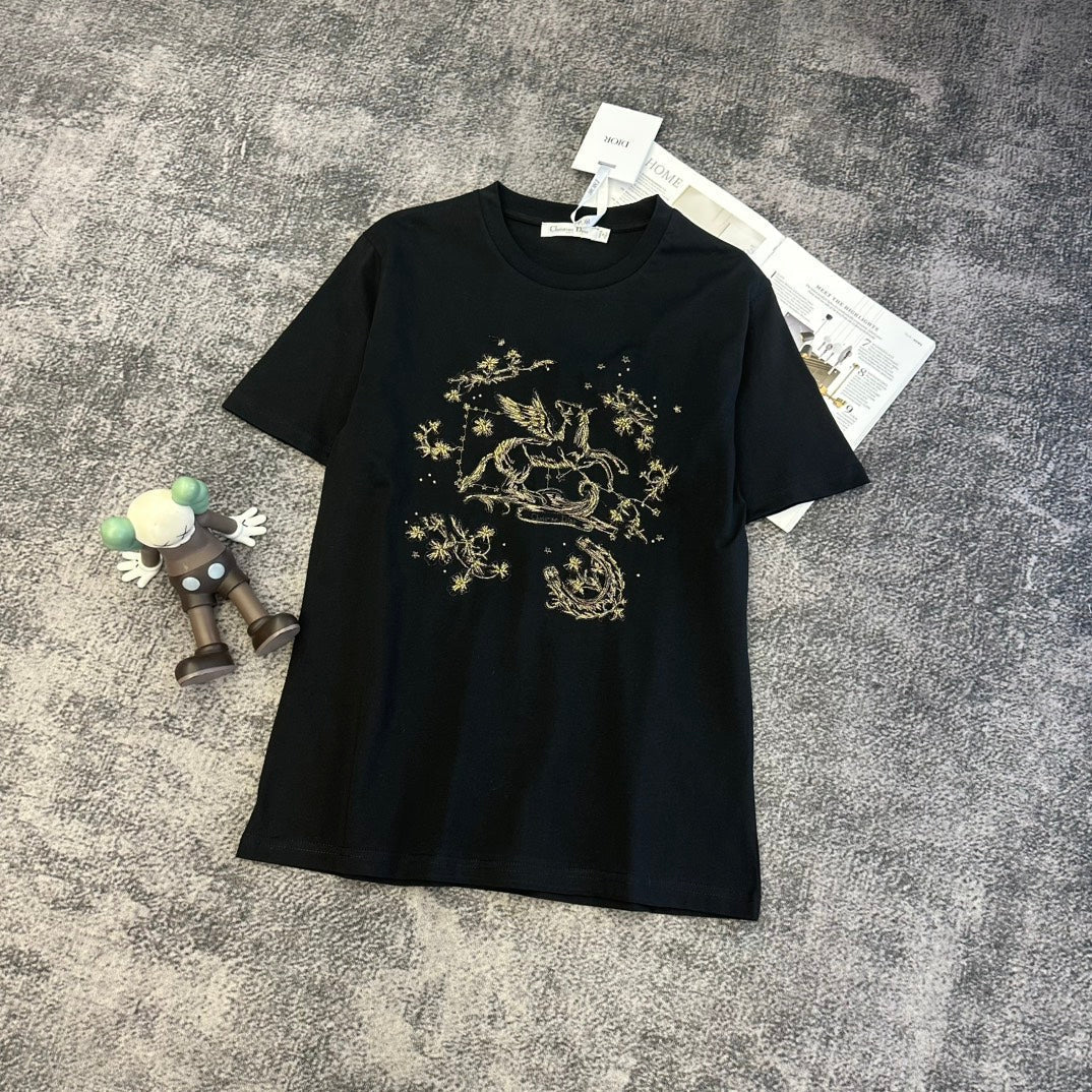 CD SS26 Pegasus Motif T-Shirt Cotton 350855
