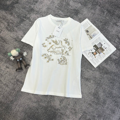 CD SS26 Pegasus Motif T-Shirt Cotton 350855
