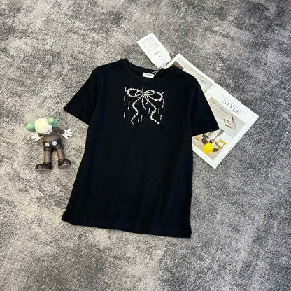 CC SS26 Crystal-Embellished Ribbon T-Shirt Cotton 350640