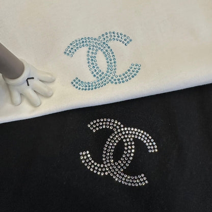 CC SS26 Interlocking CC Logo T-shirt Cotton 350614