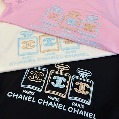 Chanel 2026 T-Shirt Black Pink White Cotton 359316