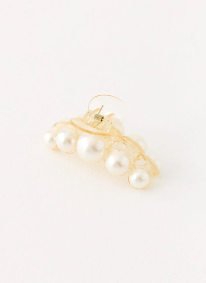 Oyster Club Claw Clip - Pearl