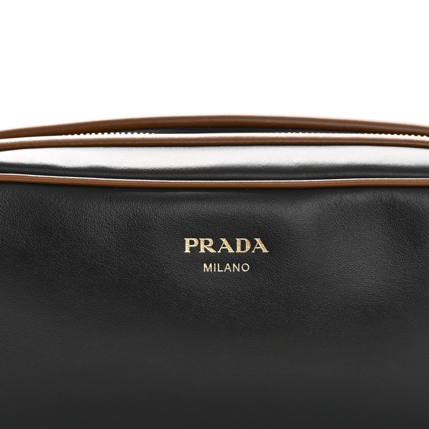 Soft Calfskin Swing Shoulder Bag Black Hazelnut