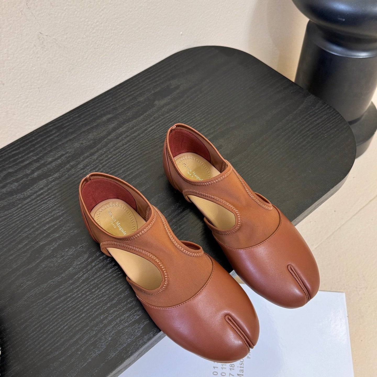 Maison Margiela 26 New Split-Toe Brown Sheepskin 580457