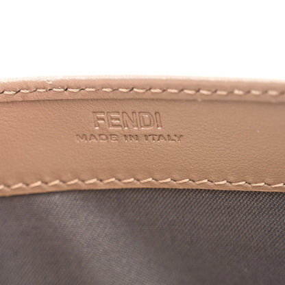 Vitello Soft F is Fendi Bi-Color FF 1974 Embossed Continental Envelope Wallet On Chain Maya Black