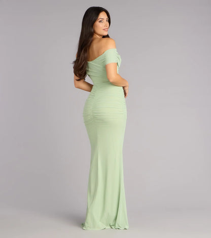 Allison Off-The-Shoulder Mermaid Formal Dress