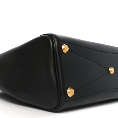 Smooth Calfskin Small Bel Air Carry All Bag Black