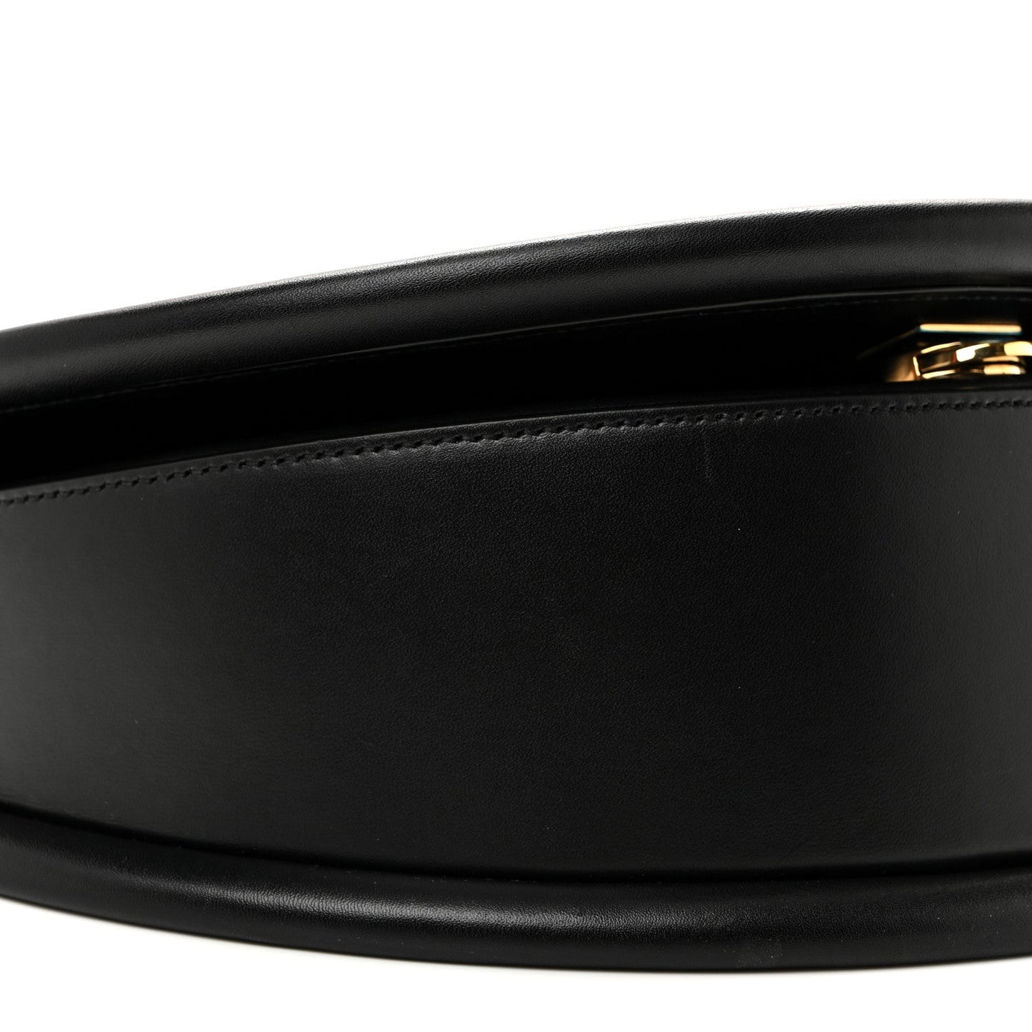 Calfskin Aura Shoulder Bag Black