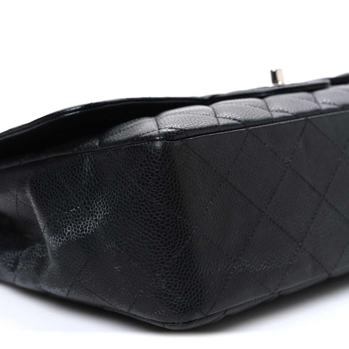 Caviar Quilted Jumbo Single Flap Black