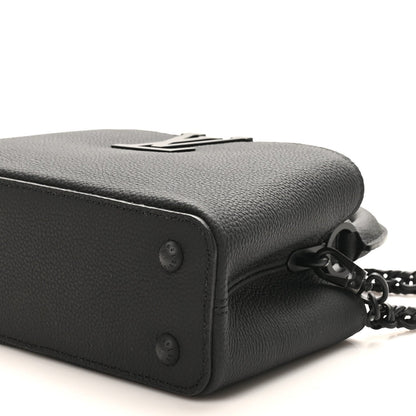 Matte Taurillon Capucines East West Mini All Black