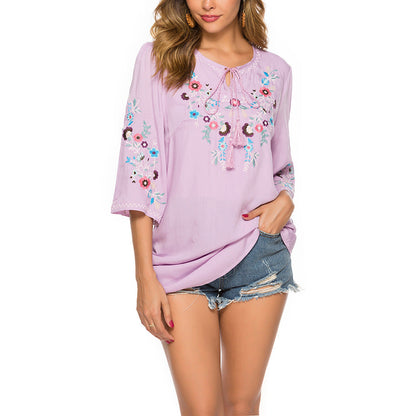 Vestido holgado de primavera para mujer, vestido francés retro.