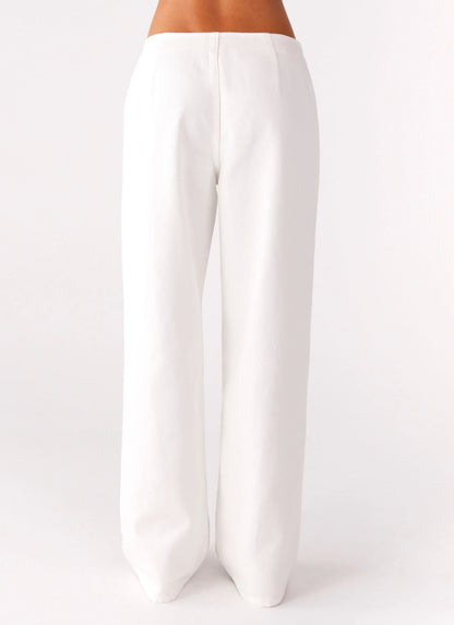 Texas Low Rise Denim Jeans - White