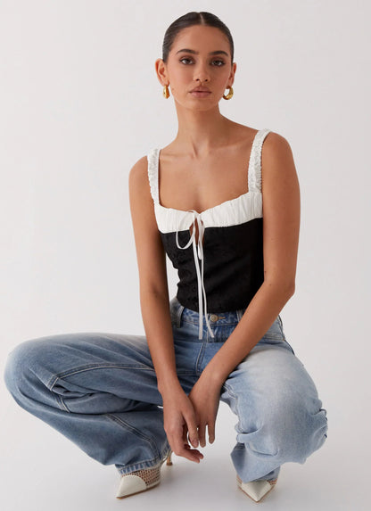 Ryder Bustier Top - Black