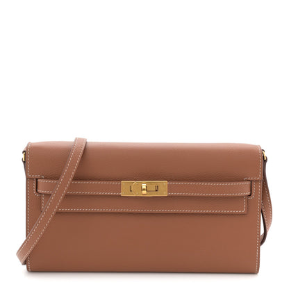 Evercolor Kelly Wallet To Go Gold