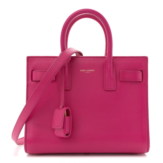 Calfskin Nano Sac De Jour Bubblegum