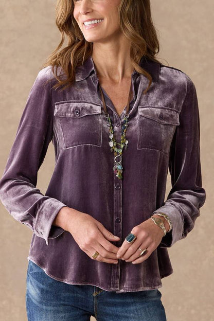 Camisa de terciopelo Juliana