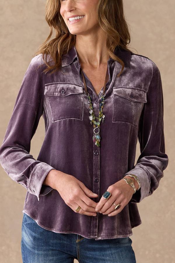 Camisa de terciopelo Juliana