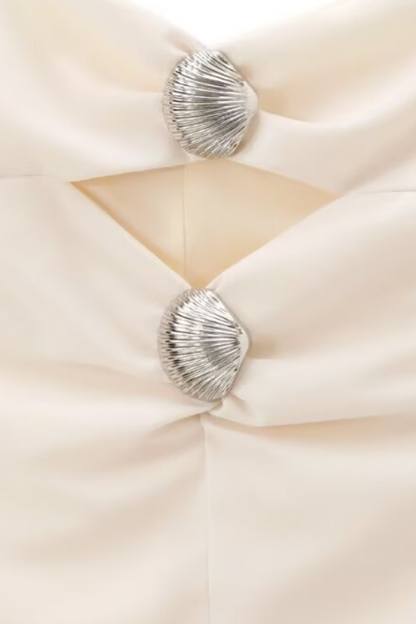 Seashell Trimmed Halterneck Top