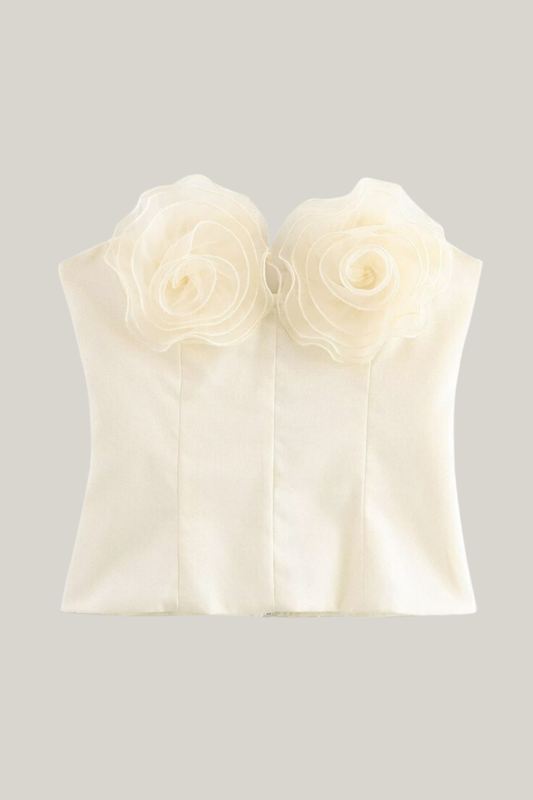 Vivien Strapless Rose Tube Top