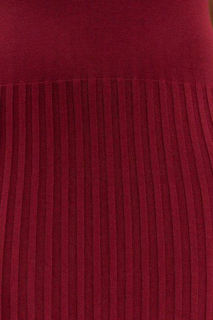 Vestido largo de punto plisado sin mangas Clara 