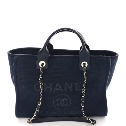 Mixed Fibers Small Deauville Tote Navy