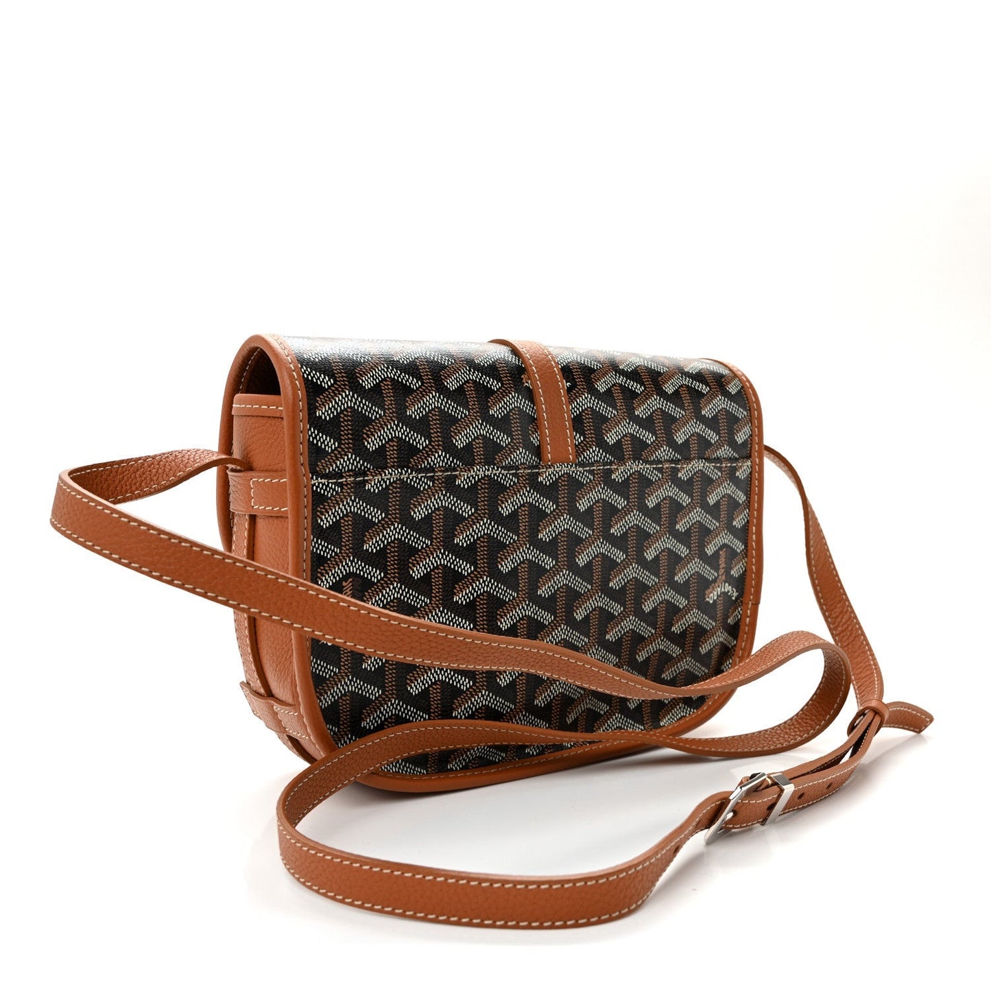 Goyardine Belvedere II PM Messenger Bag Black Gold