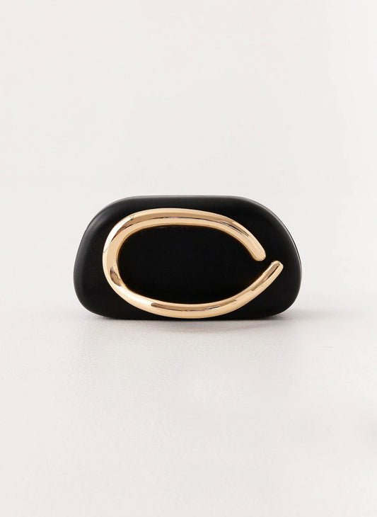 Avenna Clutch Bag - Black