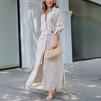 Amara™ | Elegant Maxi Dress with V-Neck