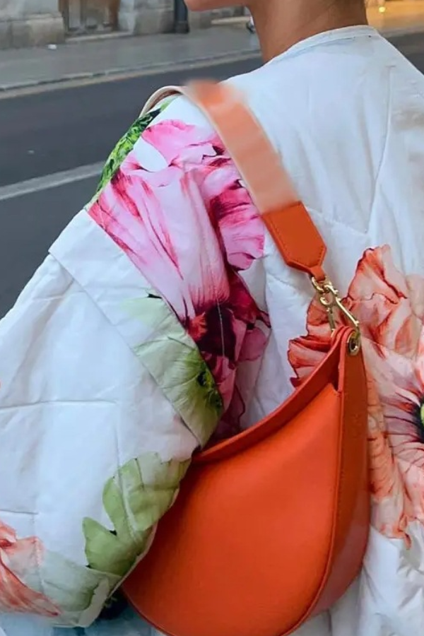 Chaqueta estampada de manga larga 